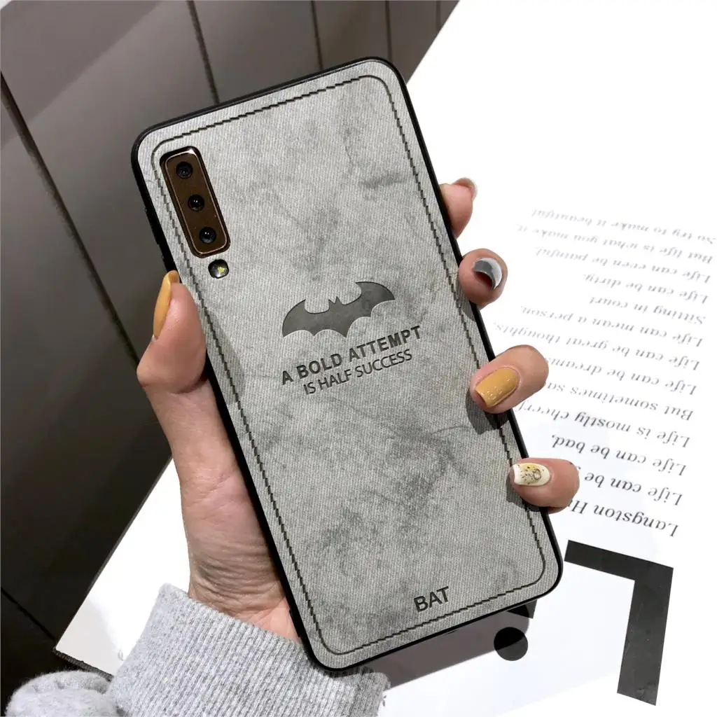 Чехлы для телефонов с силиконовым бампером из ткани летучая мышь huawei Honor 10 Lite 20 Pro 9
