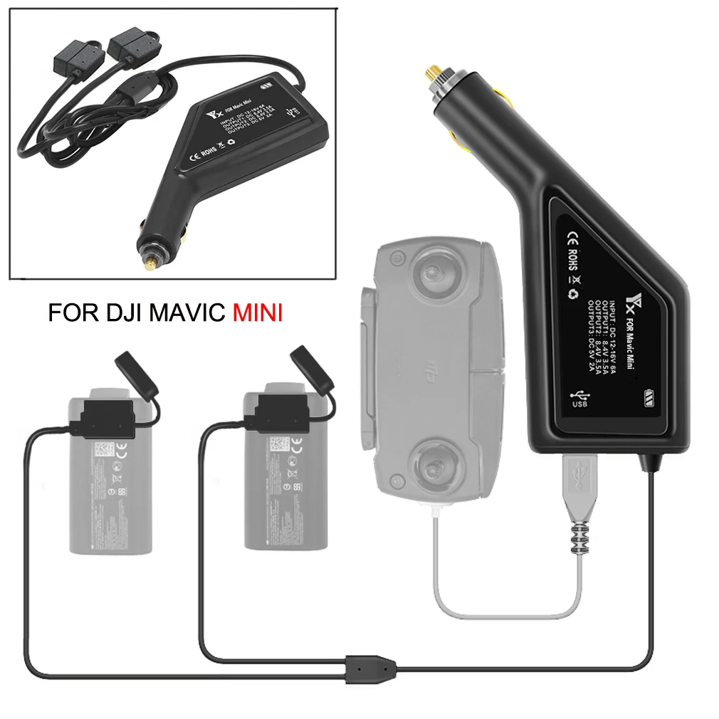 3In1Battery портативное автомобильное зарядное устройство для DJI Mavic Mini Drone быстрая