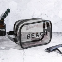 2020 girls make up bag toilet bag portable travel fitness transparent waterproof bath bag swimming bag large capacity portable