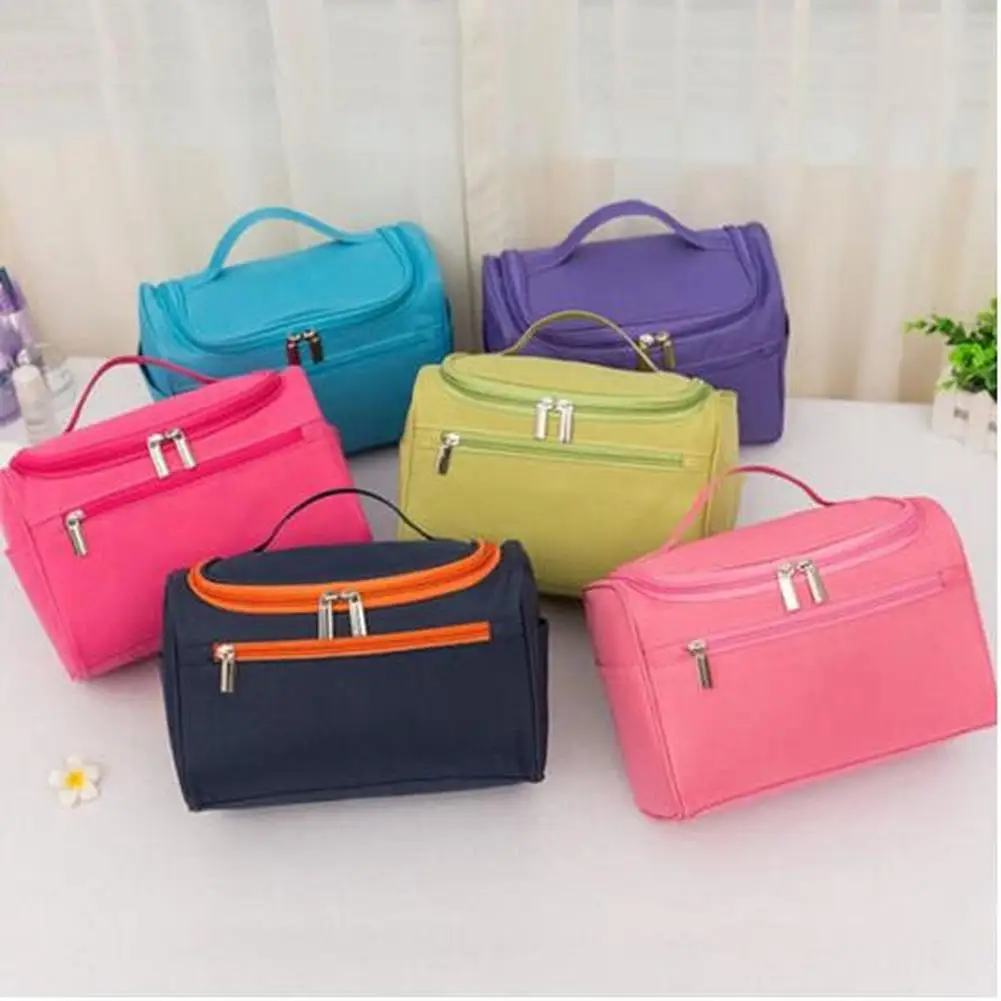 

Nieuwe Waterdichte Mannen Opknoping Up Tas Nylon Travel Organizer Cosmetische Tas Voor Vrouwen Make Up Case Wash Toilettas