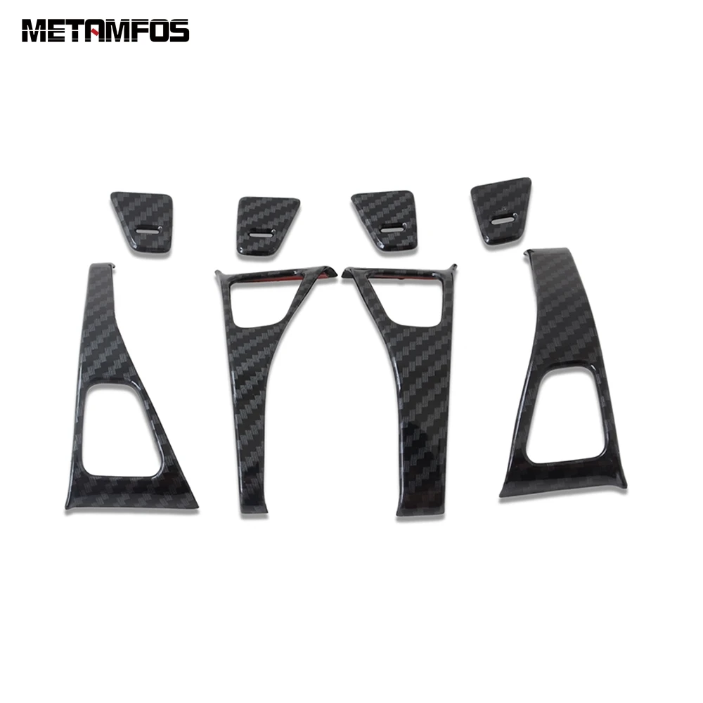 Для Tesla модель 3 2018 2021 Углеродного Волокна Дверной замок Управление кнопка