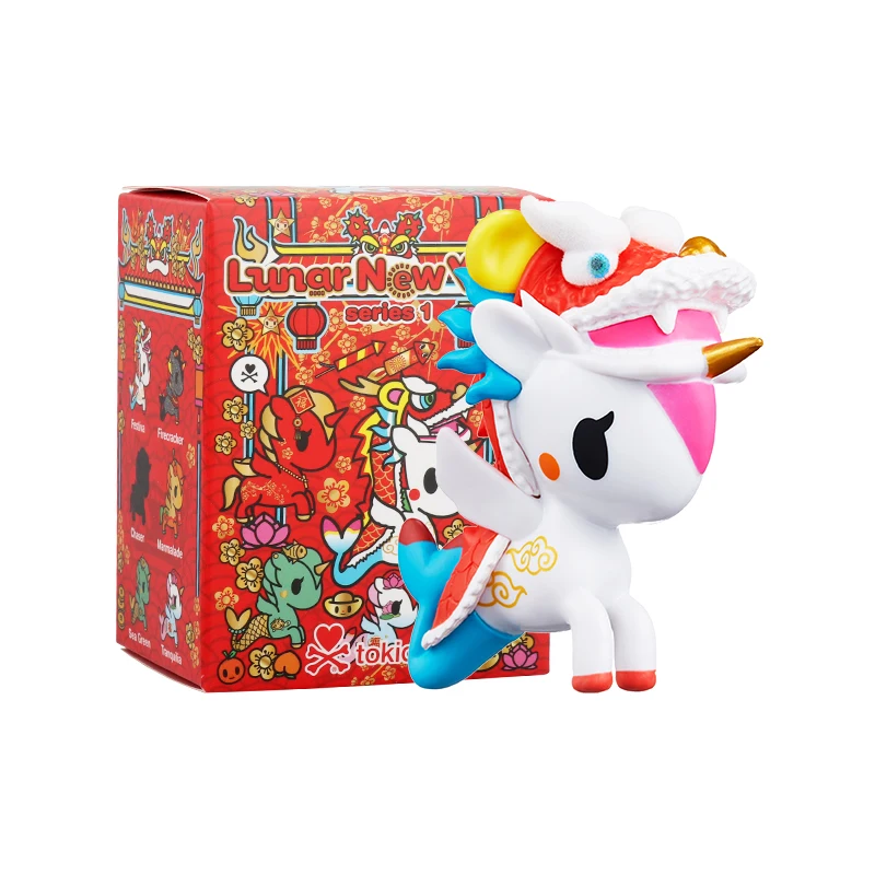 Оригинальный Tokidoki Единорог китайский Новый год Unicorno Русалка рисунок глухая