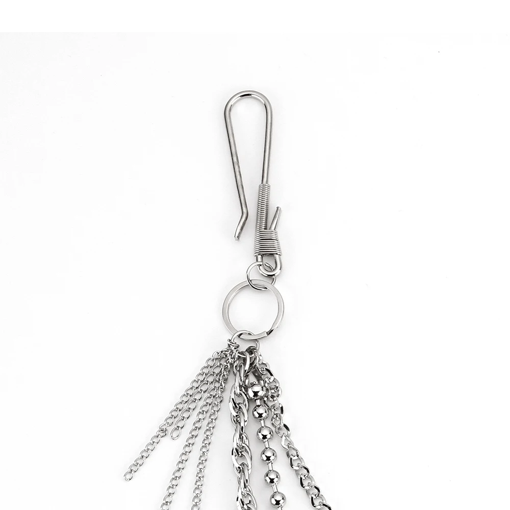 Модные мужские ювелирные изделия жан кошелек цепь 3 слоя талии панк крюк