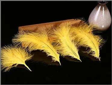 gold yellow 50pcs 4-7 дюймов 10-16 см перья индейки Марабу пышное свадебное платье DIY ювелирные украшения декоративные аксессуары перья 50 шт - Цвет: gold yellow 50pcs