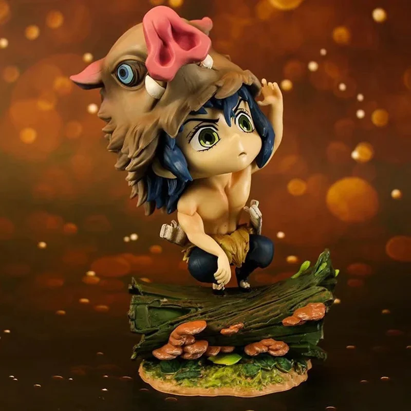 

Demon Slayer Character Hashibira Inosuke Cute Figure Model Toys 16cm