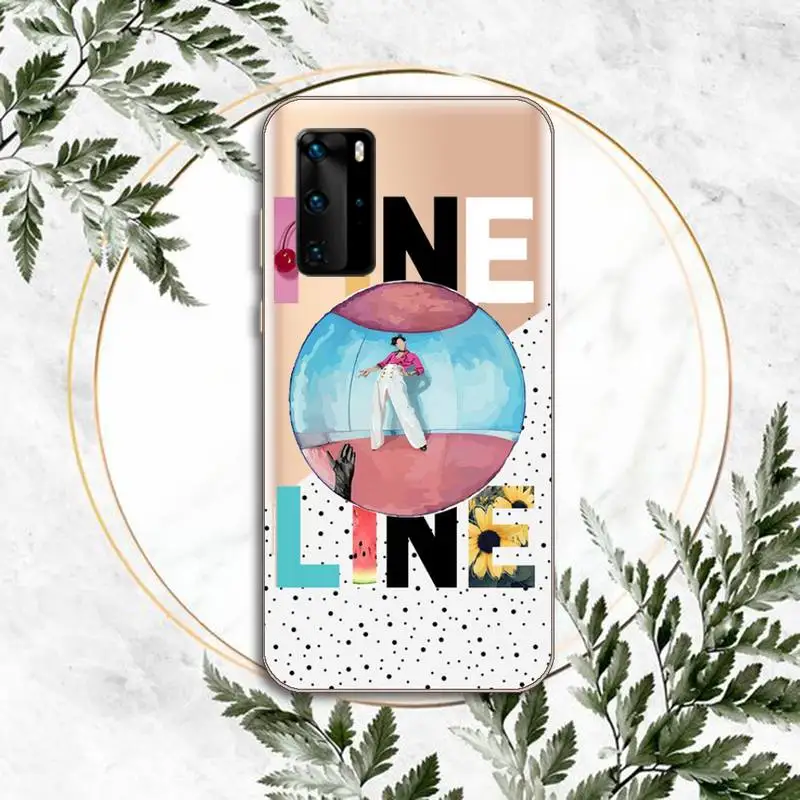 

Harry Styles love on Tour 2020 Phone Case Clear Transparent for huawei honor P 40 30 20 lite Pro 10 i 8 9 x p smart 2019
