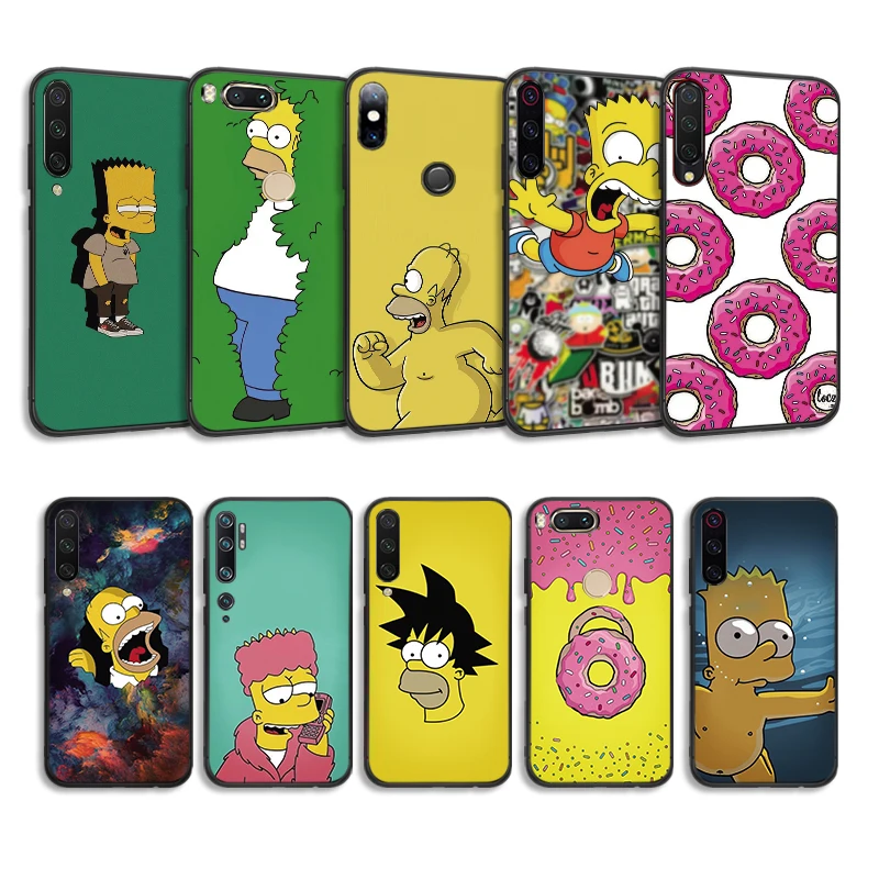 Чехол для xiaomi Redmi Note 6 7 Pro чехол Симпсон силиконовый мягкий ТПУ телефона 6pro 7pro