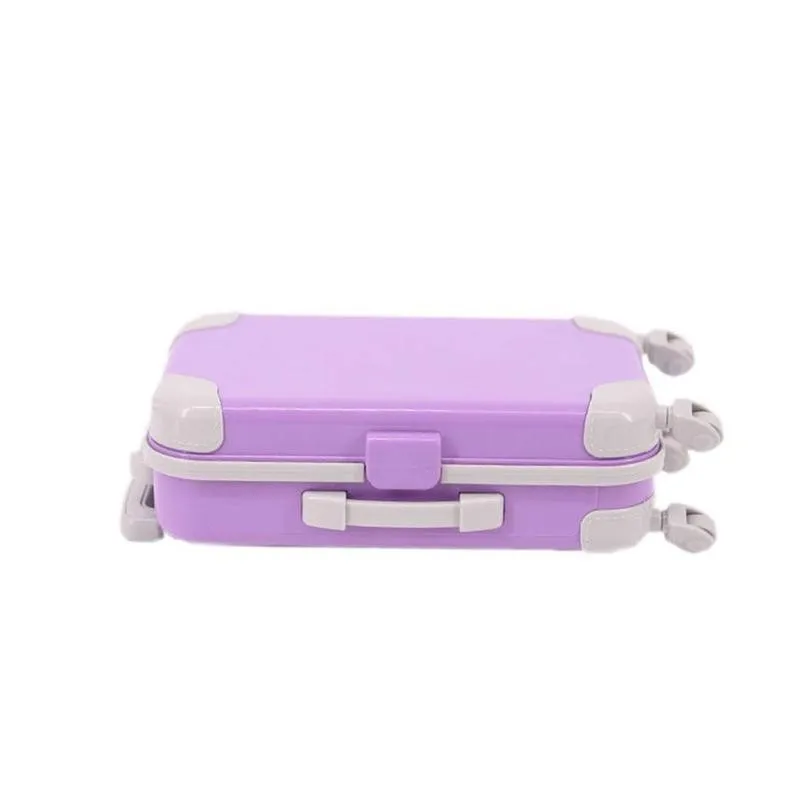 

Doll Accessories Opaque Suitcase 1pc Multicolor Plastic Kids Girls Doll 30cm Suitcase Doll Toys Accessories D6B8