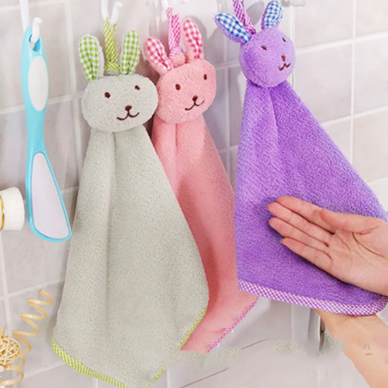 Кухонное полотенце из микрофибры с кроликом Чистящая салфетка для дома кухни
