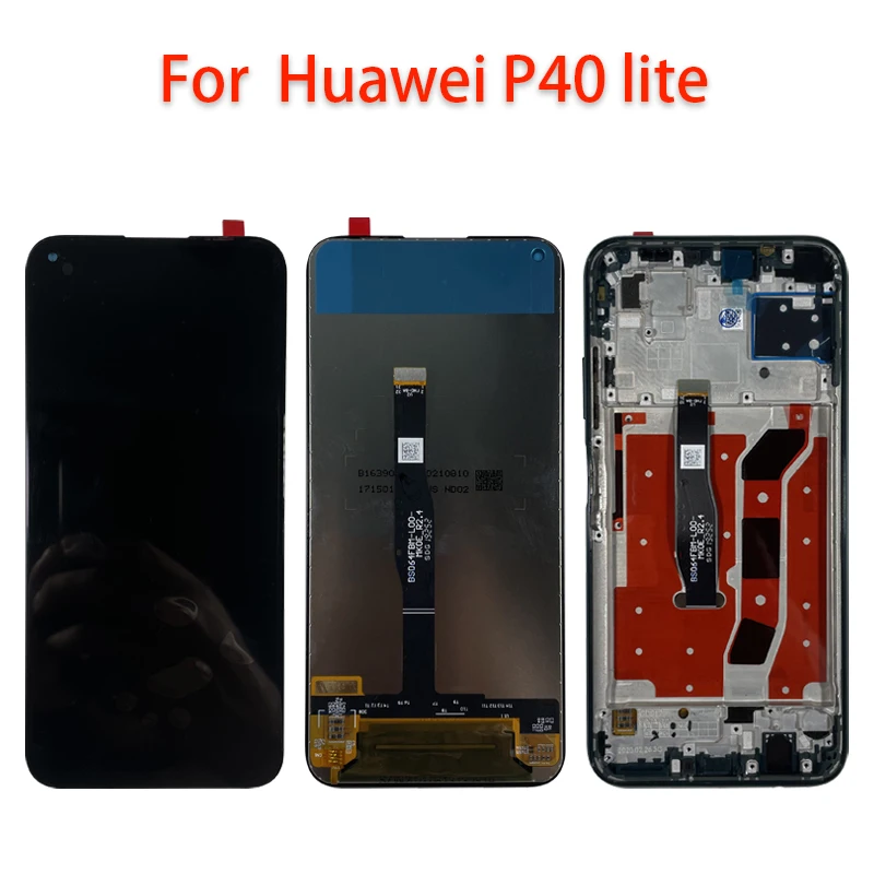 

ЖК-дисплей 6,4 дюйма для Huawei P40 Lite, сенсорный экран с цифровым преобразователем в сборе для Nova 6 SE JNY-AL10, детали для замены