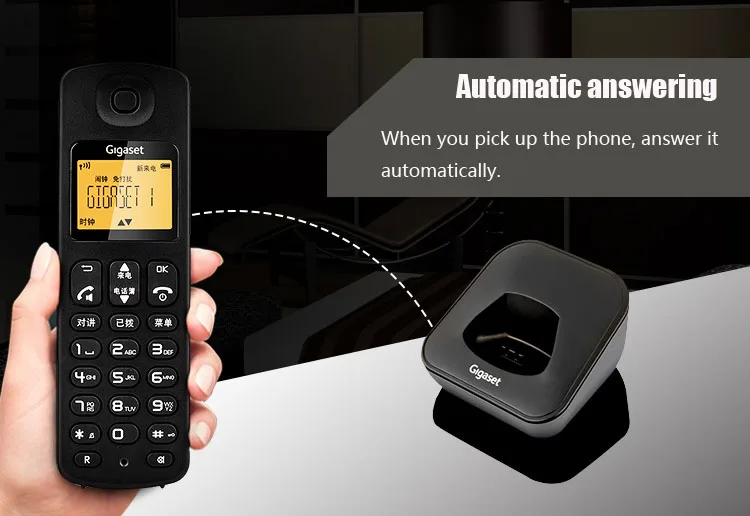 Беспроводной телефон DECT6.0 с беззвучным идентификатором вызова беспроводной