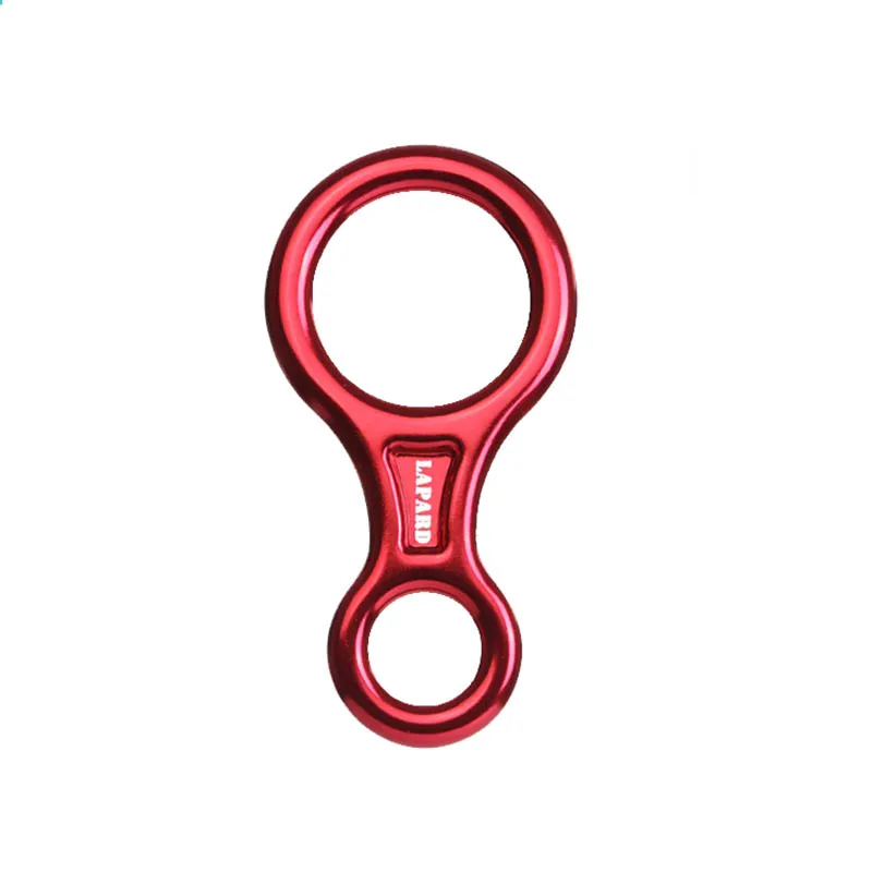 Спускители 35KN Открытый скалолазание 8 кольцо Рок спуск алюминиевый сплав магния