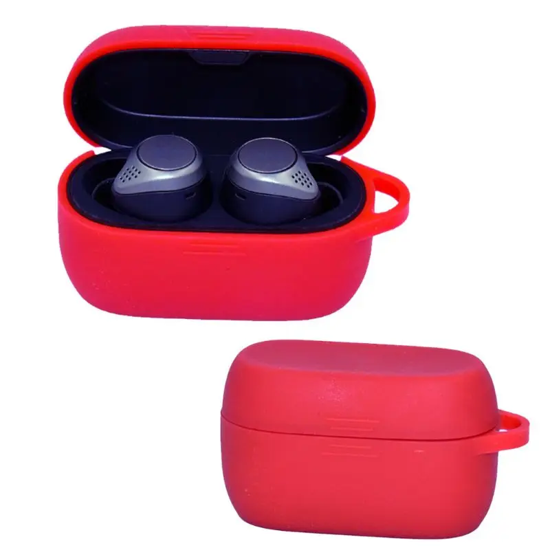 

Flexible Silicone Earphone Case Protective Cover Full Shell for Jabra Elite 75t 19QA