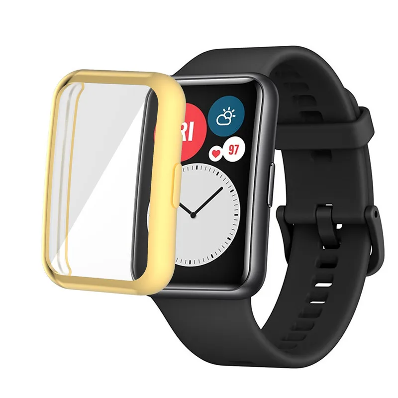 Мягкая прозрачная защитная пленка для Huawei Watch Fit / Honor ES защита экрана изогнутая