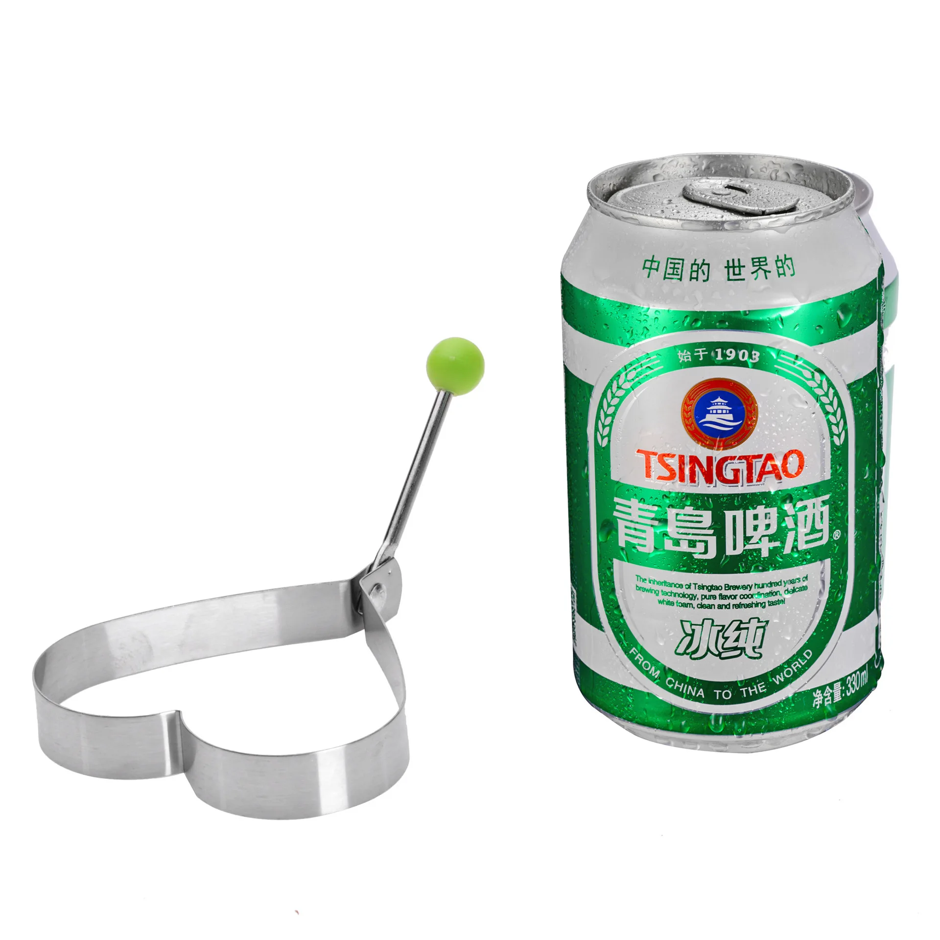 

2021 fashion Thickened stainless steel omelet model poached egg grinder love fried egg mold creative omelet ring