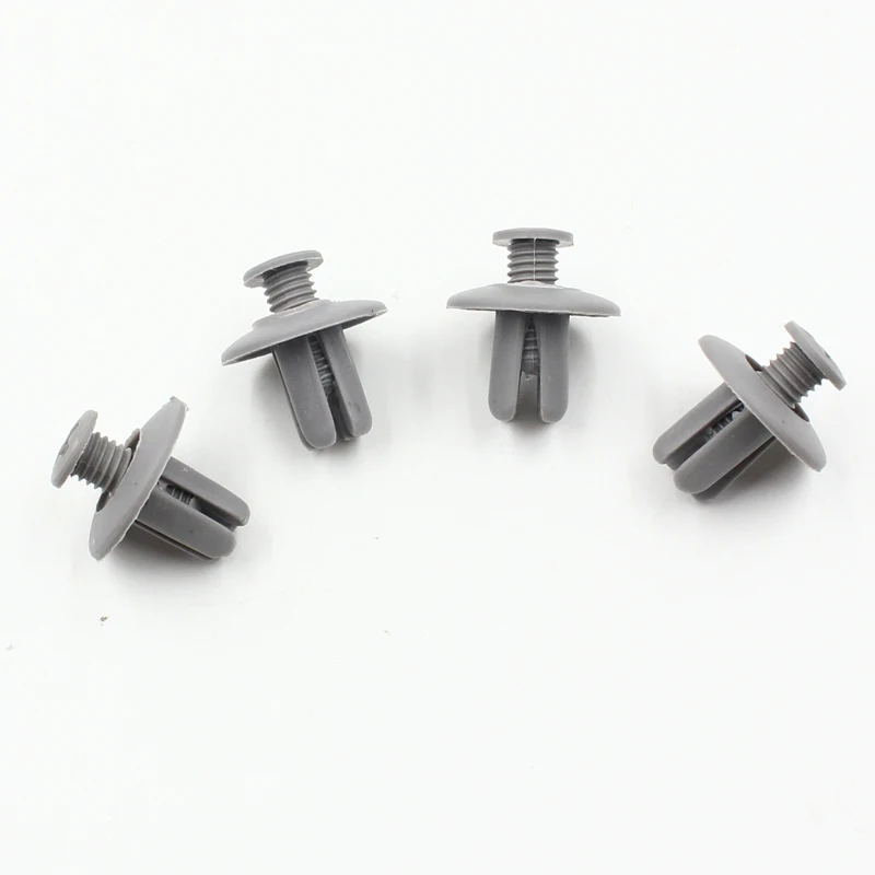 Автомобильный 8 мм отверстие пластиковые винтовые заклепки Push серая крышка