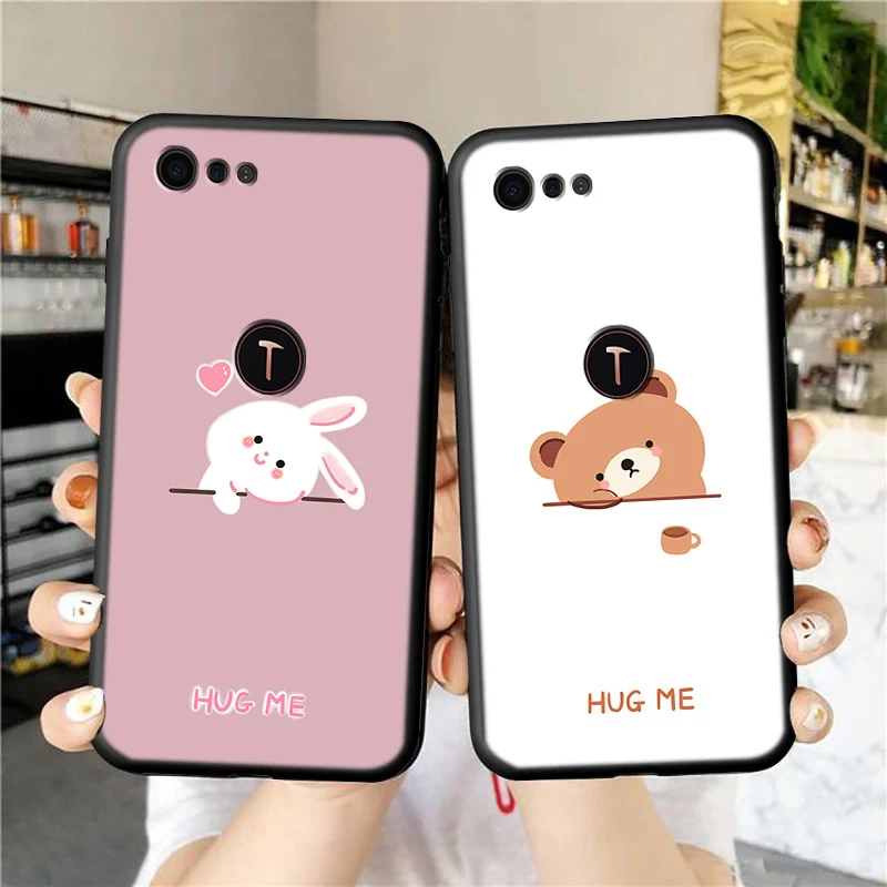 

For Smartisan Nut Pro 2 Phone Case Luxury Funda Rabbit Bear Silicone Soft Shell Nutpro2 Celular Sleeve Cartoon Back Covers Coque