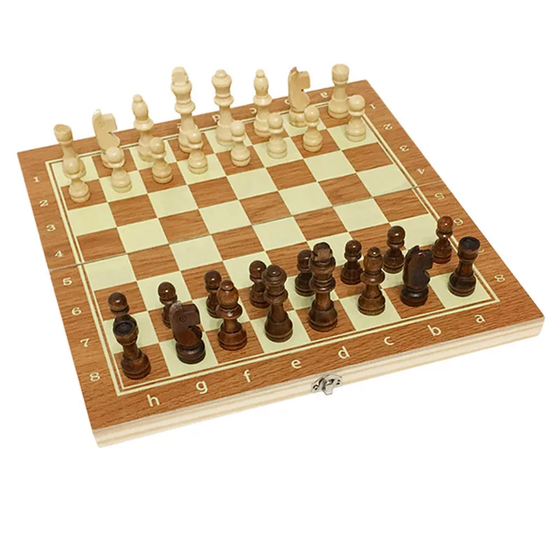 Набор деревянных шахмат 3 в 1 шашки нарды шахматы Дорожная игра деревянные