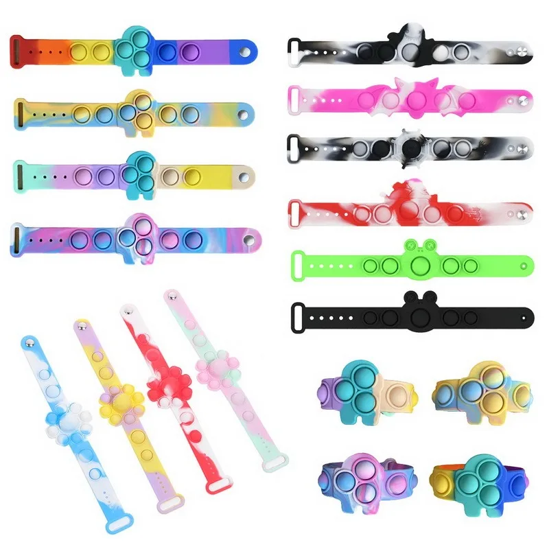 2021 поп пузырьковая простая игрушка с затемнением антистрессовый рельефный