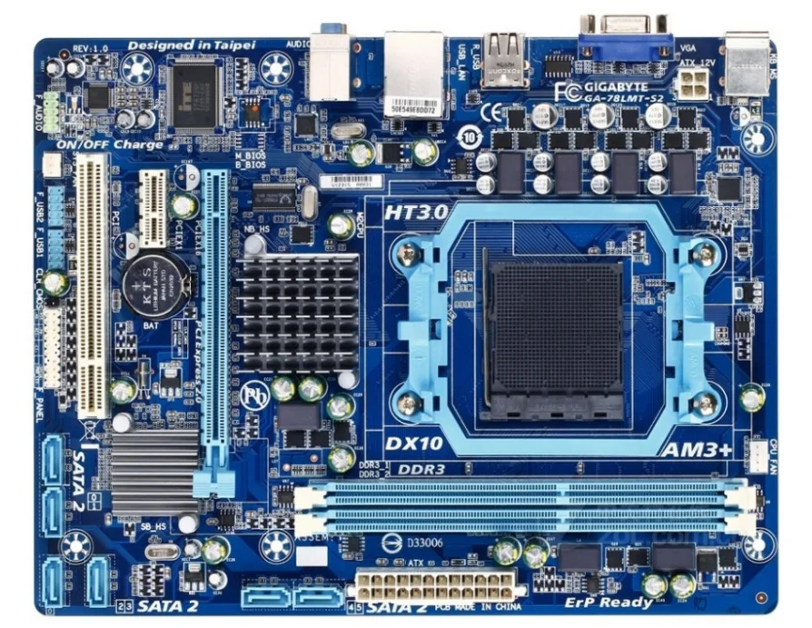 

Настольная материнская плата для GIGABYTE GA-78LMT-S2 760G Socket AM3 AM3 + DDR3 16G 78LMT-S2P 78LMT-S2, оригинальная б/у
