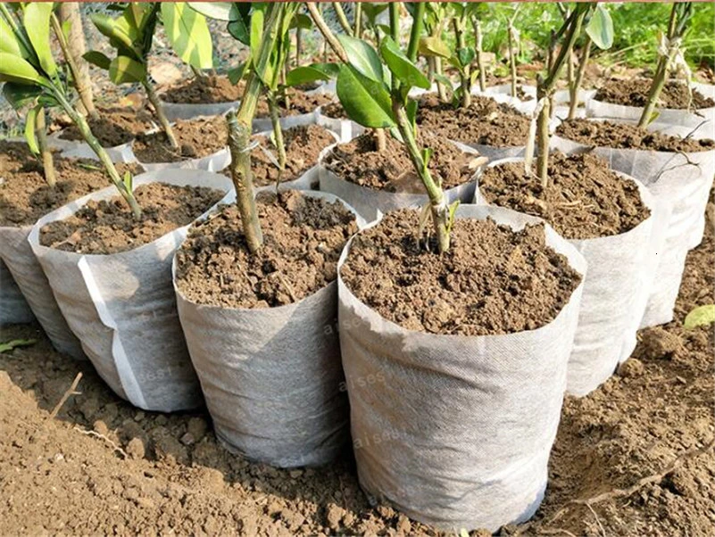 Кастрюли для выращивания растений волоконные мешочки рассады Садовые