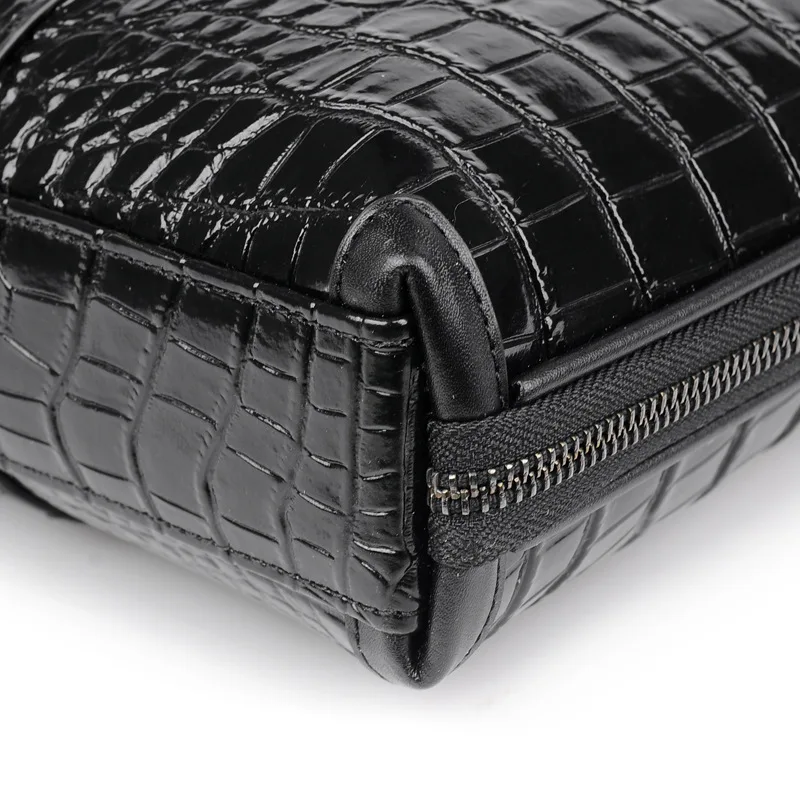 Мужской чехол из 100% натуральной кожи мужская сумка с принтом аллигатора мужские