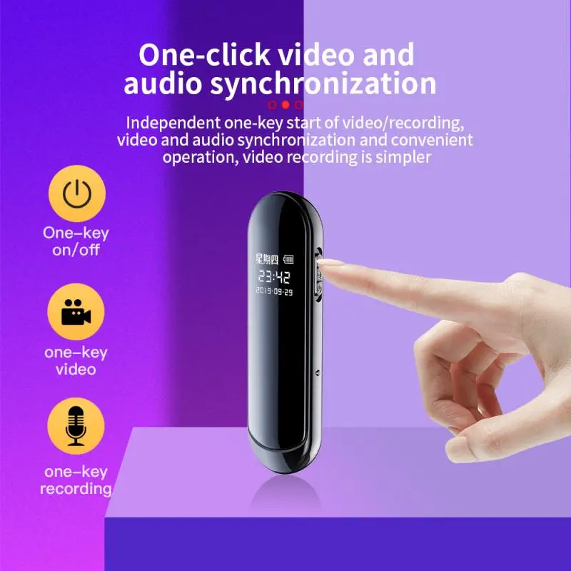 

V8 Voice Activated Portable Recorder MP3 Player Telephone Audio Recording Microphone Digital Voice Recorder Video Pen With Clip