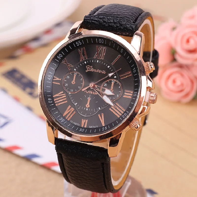 

New Casual Leather Bracelet Wrist Watch Women Fashion White Ladies Watch Alloy Analog Quartz Watches