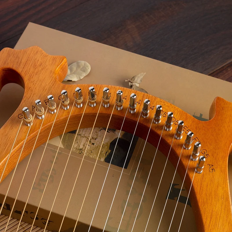 Lyre Harp 16 деревянных струн из массива дерева красное дерево с тюнинговым ключом для