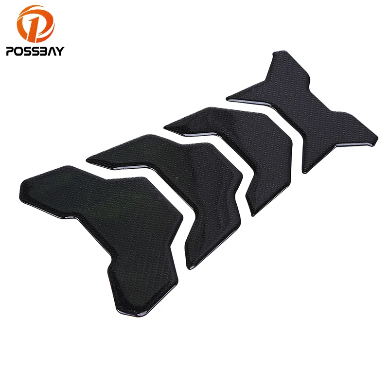 Наклейка posbay для мотоцикла черное углеродное волокно топливный бак внедорожные