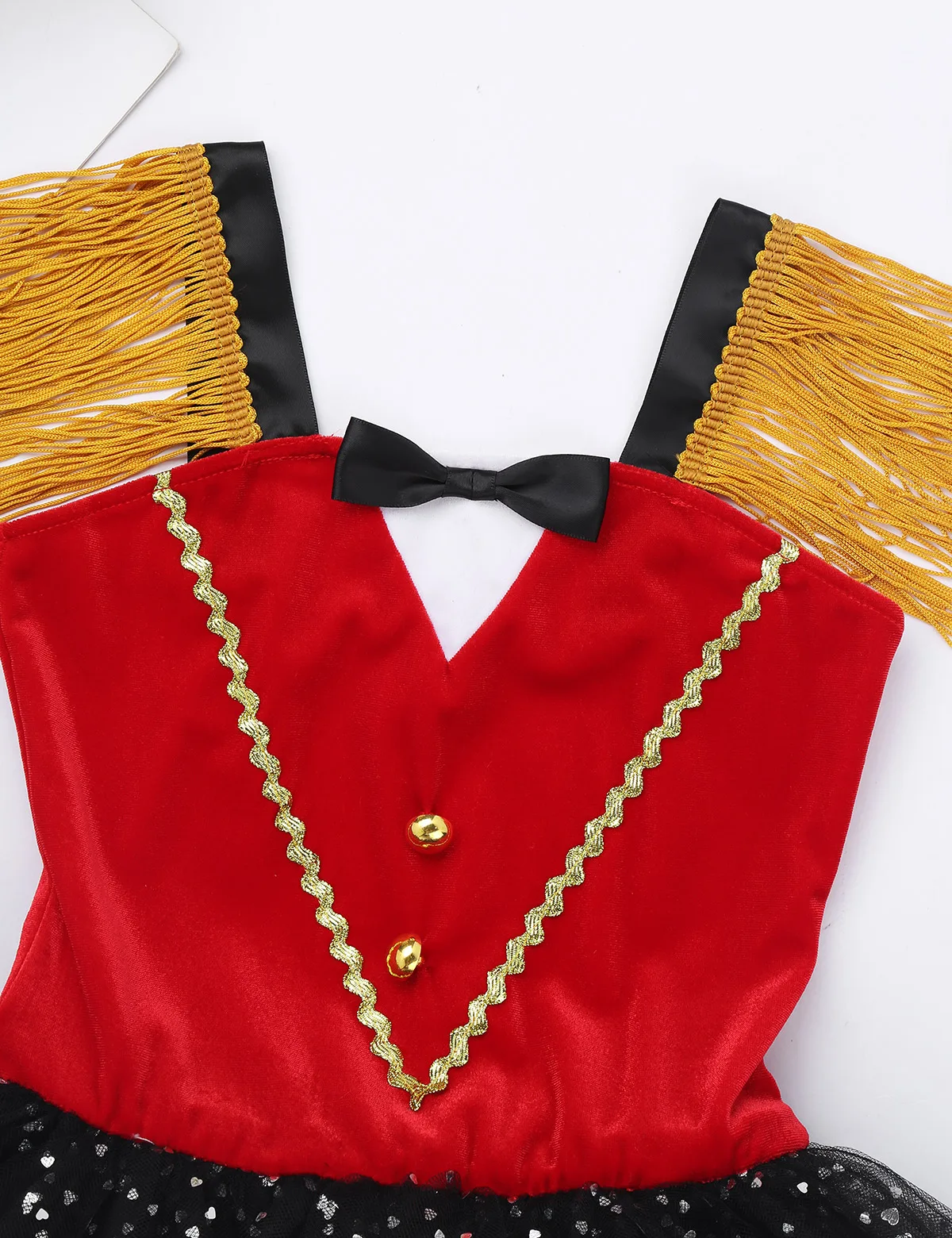 Vestido de tut&uacute; de tul para ni&ntilde;as, trajes de Cosplay para fiestas de Carnaval y Halloween, conjunto de ropa de maestro de circo-2