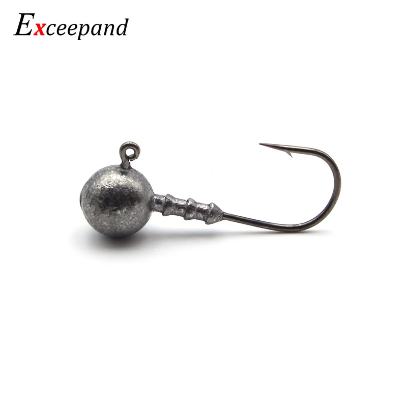 5 шт. Exceepand Высокое качество углерода Сталь 7 g 10 14 90 градусов круглый Jig Head открытые