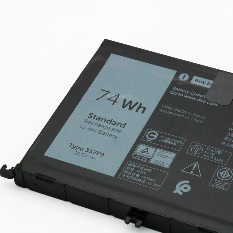 

Новинка, батарея для ноутбука 357F9 для Inspiron15, 7559, INS15PD-1548B INS15PD-1748B INS15PD-1848B
