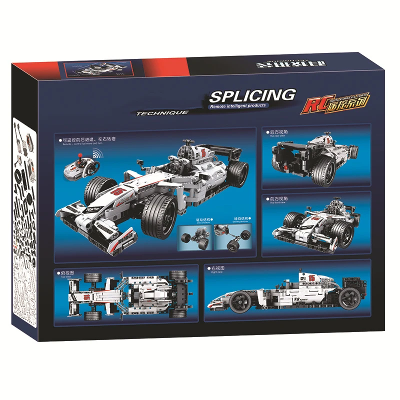 

729pcs City Speed Champion F1 Super Remote Control Electric Racing Car Building Blocks Creator Model Architecture Boy Toys Gifts
