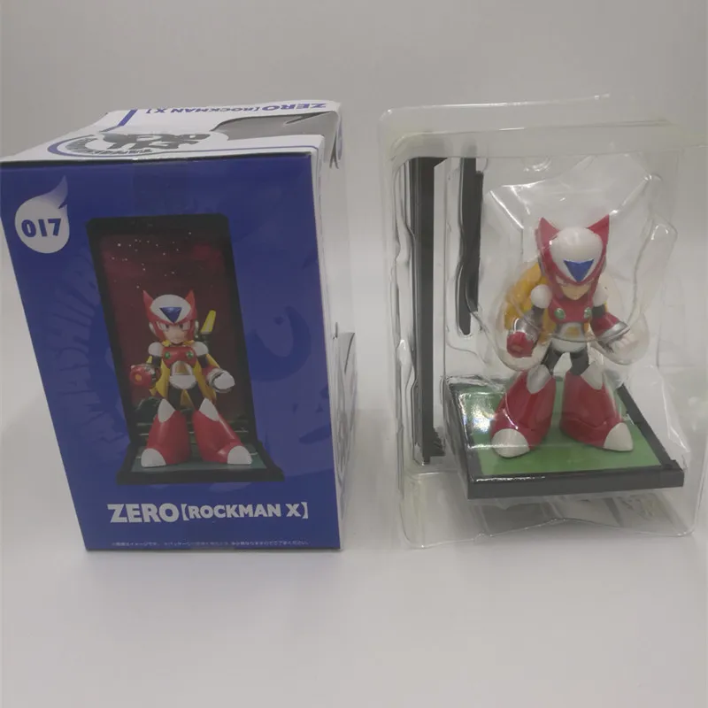 2 шт./набор 4 ''Мега человек фигурка игрушка Megaman Rockman синий 016 красный 017 Rokkuman модель куклы аниме фигурка Nendoroid фигурка