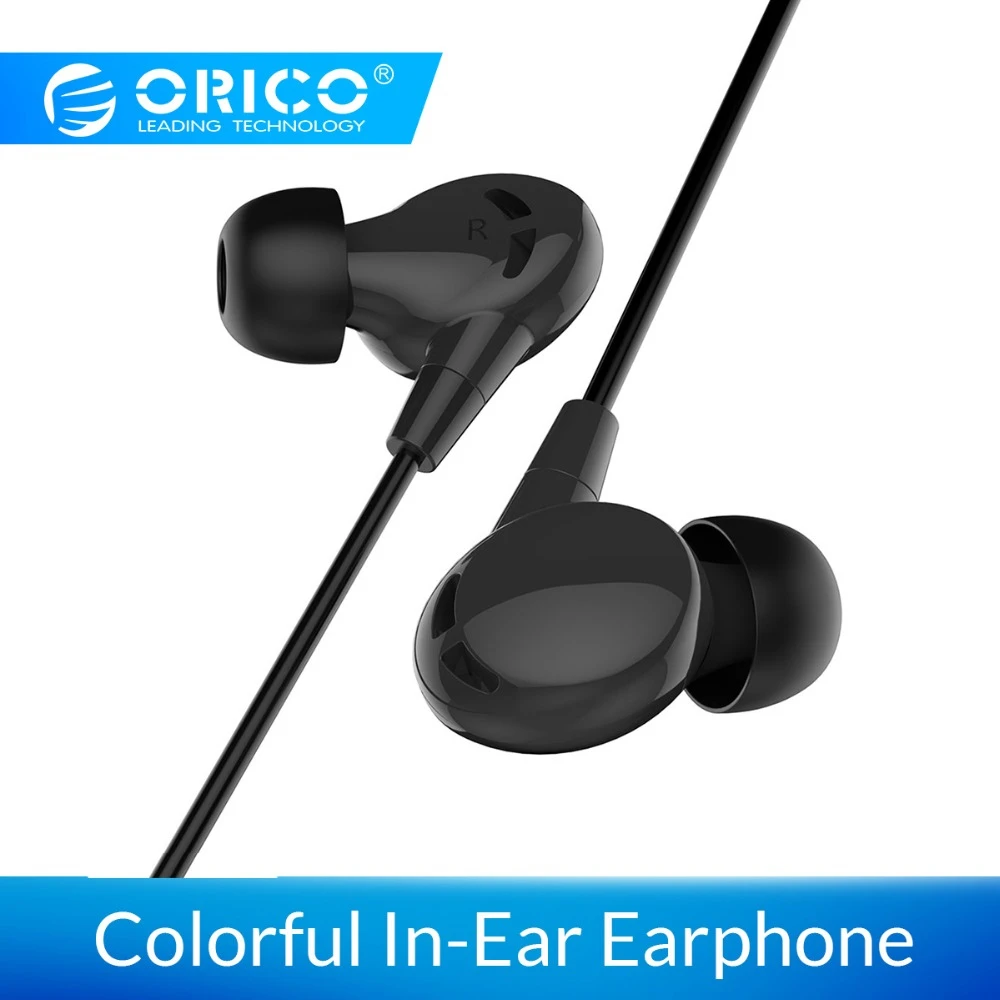 ORICO наушники-вкладыши Hifi наушники с микрофоном стерео звук красочные спортивные наушники для Xiaomi iPhone samsung huawei