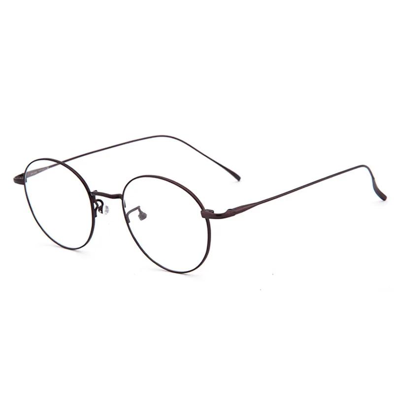 Высокое качество мужские/мужские оправы чистый титан полная оправа очки по