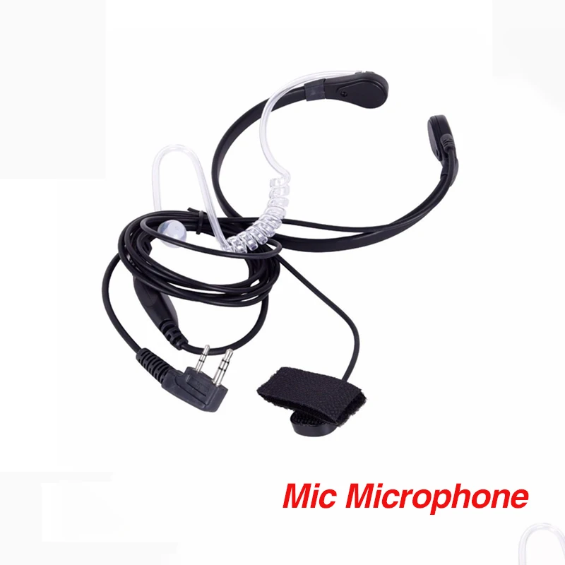 baofeng throat microphone headset walkie talkie mic earpiece headphone for bf 888s uv5r uv3r plus cb ham radio accessories uv 5r free global shipping