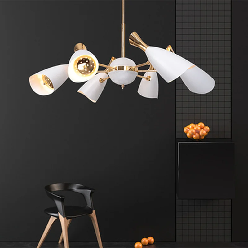 Duke скандинавский золотой черный светодиодный подвесной светильник современный