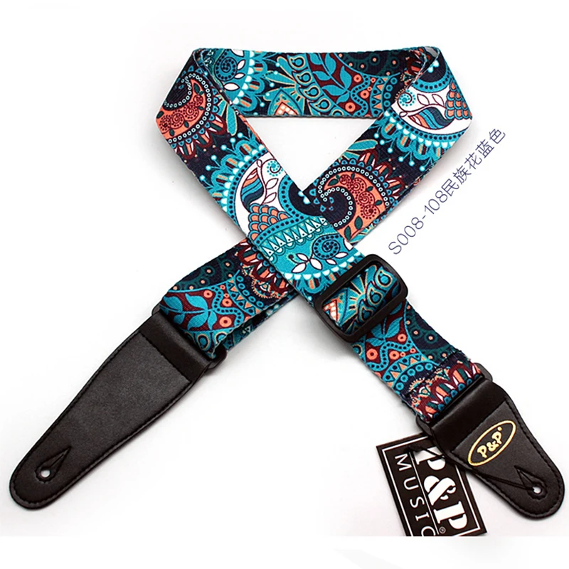 Ремень для гитары с принтом PP полиэстер ремень национальный цветок Подсолнух ra