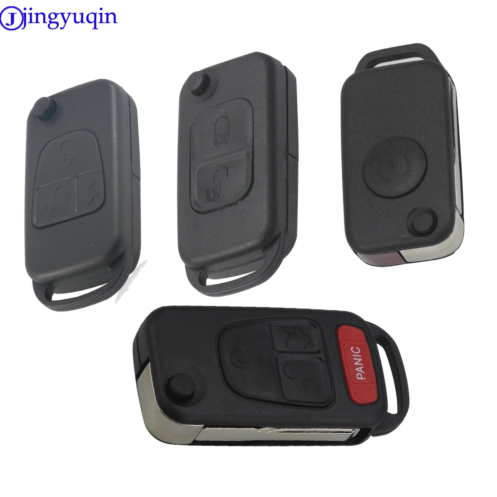 

10pcs Flip Folding Replacement Remote Car Key Shell For Mercedes For Benz W168 W124 W202 W203 A C E ML C CL S SL SEL SLK E113