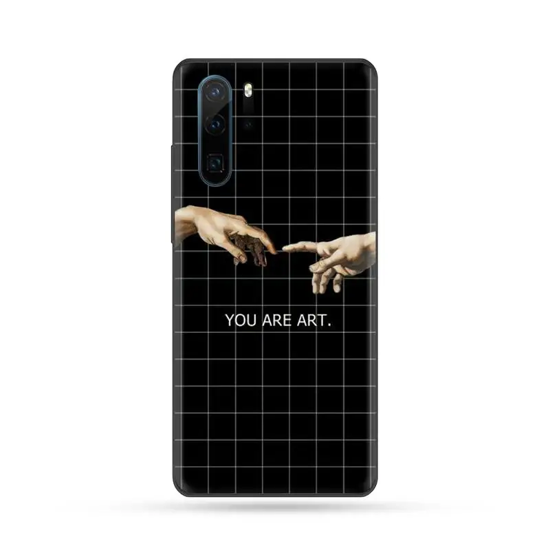 

Hand The Creation of Adam Phone Case For Huawei P 9 8 10 40 Mate 30 Honor 8 8A 20 20s 9x nova 6se 5t Y9s PSMART lite pro 2017