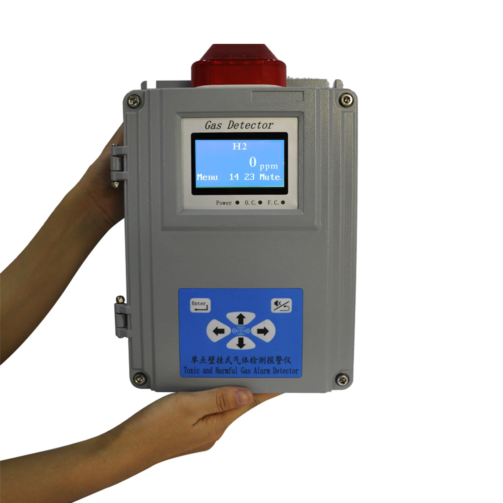 

Industrial wall mounted AC220V hydrogen H2 toxicity gas detector