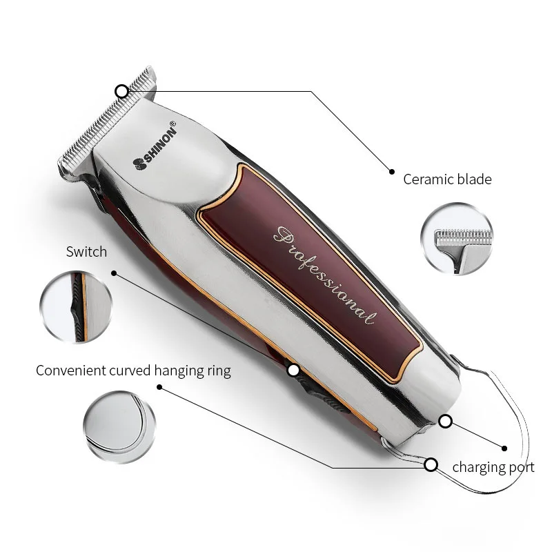 Professional hair trimmer men clipper beard electric cutting finishing edge lining outlines barber shop | Бытовая техника