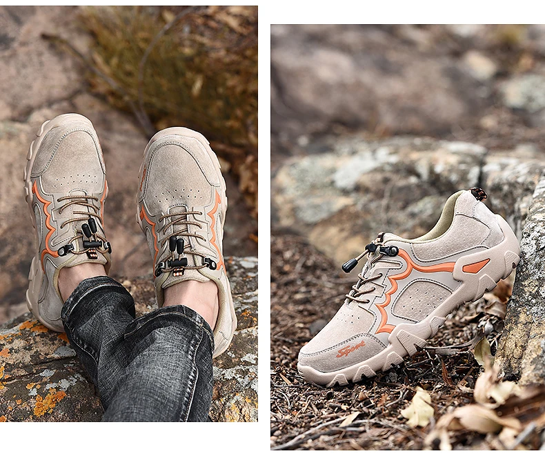 Size38-48 уличные спортивные походные ботинки износостойкие треккинговые кроссовки из натуральной кожи Верхняя Удобная прогулочная обувь для мужчин