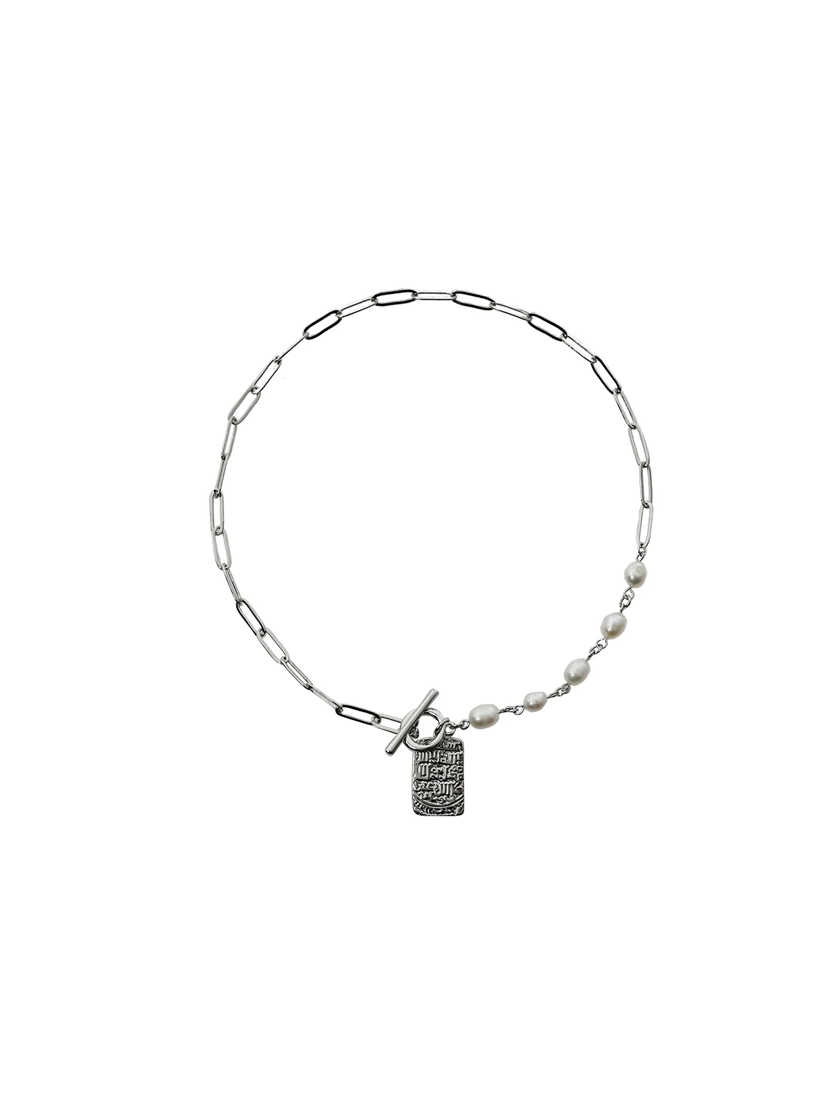 

2021 New Necklace Female Light Luxury Niche Design Sense Asymmetric Pearl Clavicle Chain Sweater Chain