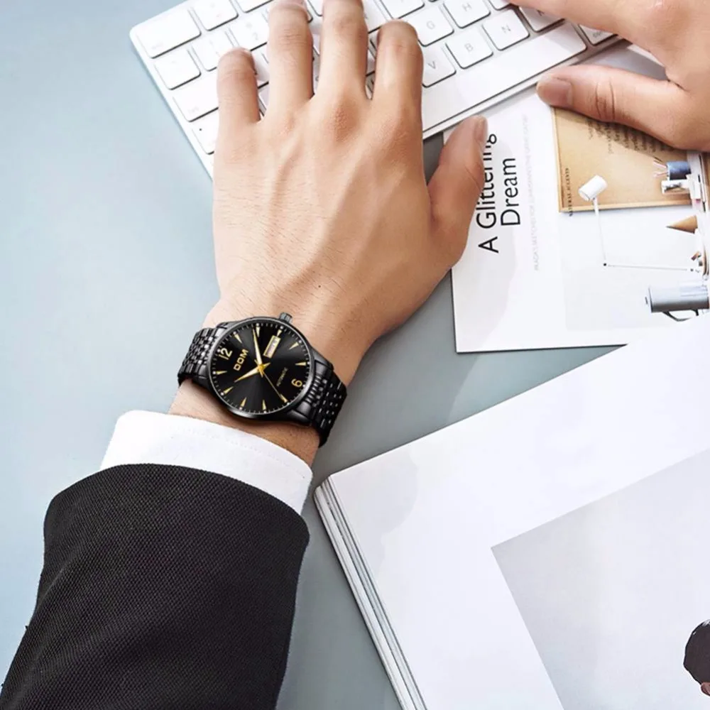 Часы DOM Мужские механические водонепроницаемые из нержавеющей стали 2020|Мужские