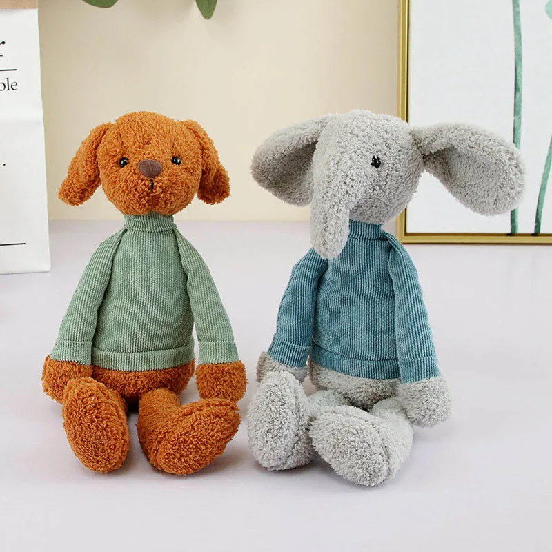 dog and elephant Yeawnow 30 см Кролик Собака слон мягкие игрушки животные Девочки Мальчики плюшевые куклы для детей подарки на день рождения девочка мальчик игрушка - Цвет: dog and elephant