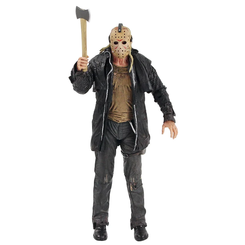 E in Bag NECA Friday The 13th Jason Lives Pamela Voorhees, экшн-фигурка, последняя часть, Jason, 3D маска, пила, топор, меч, нож, страшная модель, игрушки - Цвет: E in Bag