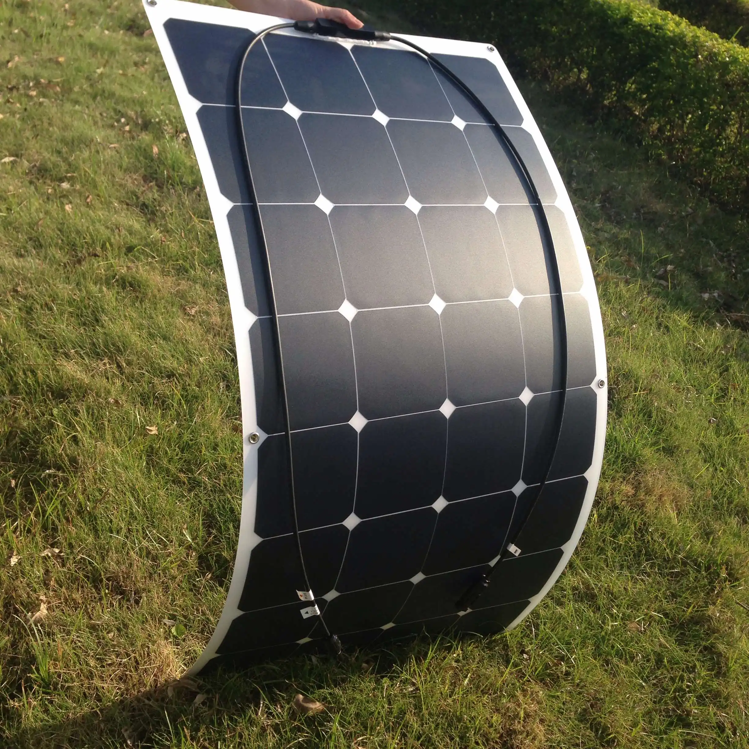 RG Sunpower Гибкая солнечная панель 110вт; монокристаллическая полугибкая солнечная панель 110 Вт; солнечная батарея 19.1% эффективность зарядки
